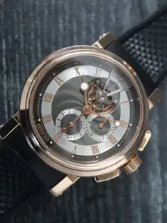 Breguet Breguet Marine 5837BR 43mm Rose gold Silver and Gray