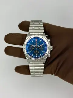 Breitling Breitling Chronomat AB0134101C1A1 42mm Stainless steel Blue
