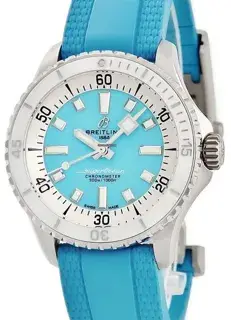 Breitling Breitling Superocean A17377211C1S1 36mm Stainless steel Turquoise