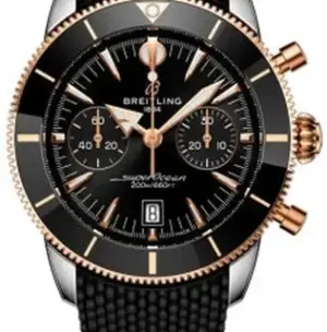 Breitling Breitling Superocean Heritage UB0156H11B1S1 42mm Rose gold and Stainless steel Black