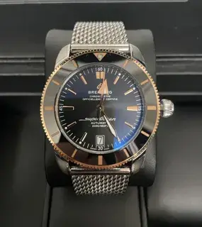 Breitling Breitling Superocean Heritage UB2010121B1A1 42mm Rose gold and Stainless steel Black