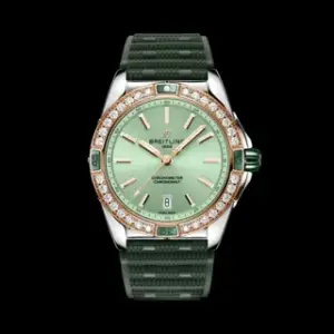 Breitling Breitling Chronomat U17356531L1S1 38mm Rose gold and Stainless steel Green