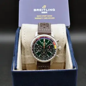 Breitling Breitling Top Time AB01762A1L1X1 41mm Stainless steel Green