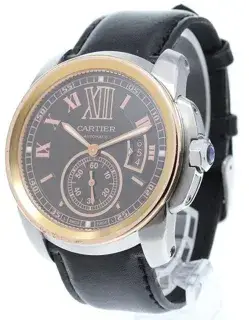 Cartier Cartier Calibre de Cartier W7100051 42mm Rose gold and Stainless steel Brown