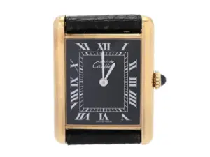Cartier Cartier Tank 1613 23.5mm Silver and Gold-plated Black