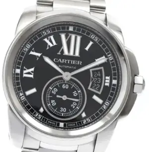 Cartier Cartier Calibre de Cartier W7100016 Stainless steel Black