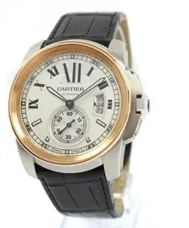 Cartier Cartier Calibre de Cartier W7100039 42mm Rose gold and Stainless steel Silver