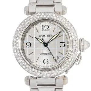 Cartier Cartier Pasha 2308 35mm 18k white gold Silver