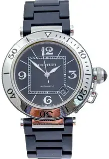 Cartier Cartier Pasha Seatimer 2790 / W31077M7 40mm Stainless steel Black