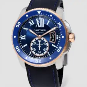 Cartier Cartier Calibre de Cartier W2CA0008 42mm Rose gold and Stainless steel Blue