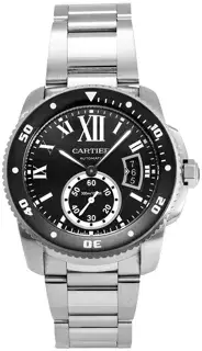 Cartier Cartier Calibre de Cartier W7100057 42mm Stainless steel Black
