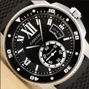 Cartier Cartier Calibre de Cartier W7100056 42mm Stainless steel Black