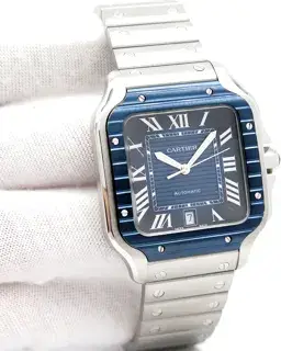 Cartier Cartier Santos de Cartier WSSA0048 40mm Stainless steel Blue