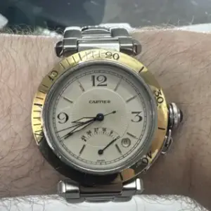 Cartier Cartier Pasha 1033 38mm Stainless steel Cream