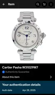 Cartier Cartier Pasha 2377 35mm Stainless steel Silver