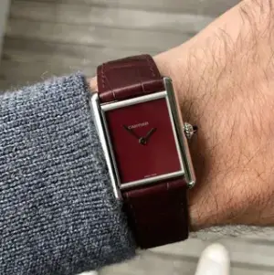 Cartier Cartier Tank Must WSTA0054 25.5mm Stainless steel Burgundy