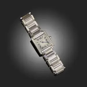 Cartier Cartier Tank Française 1821 25mm White gold Cream