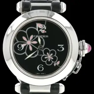 Cartier Cartier Pasha 2324 35mm Stainless steel Black