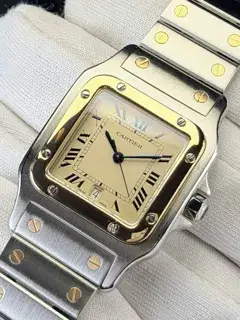 Cartier Cartier Santos 187901 29mm Yellow gold and Stainless steel Champagne