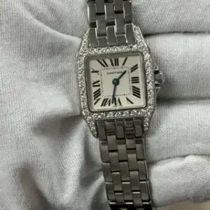 Cartier Cartier Santos Demoiselle W25064Z5 20mm Stainless steel White
