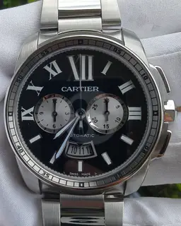 Cartier Cartier Calibre de Cartier W7100061 42mm Stainless steel Black