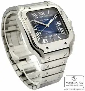 Cartier Cartier Santos 4072 40mm Stainless steel Blue