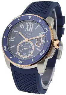 Cartier Cartier Calibre de Cartier W2CA0009 42mm Rose gold and Stainless steel Blue