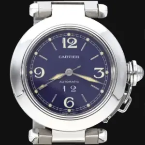 Cartier Cartier Pasha W31047M7 35mm Stainless steel Blue