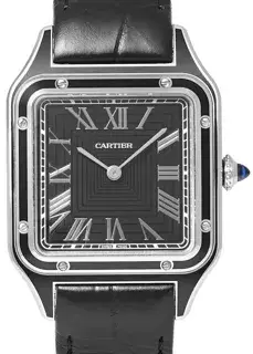 Cartier Cartier Santos Dumont WSSA0046 43.5mm Stainless steel Black