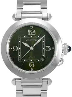 Cartier Cartier Pasha WSPA0045 41mm Stainless steel Green and Olive green