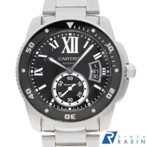 Cartier Cartier Calibre de Cartier W7100057 Stainless steel Black