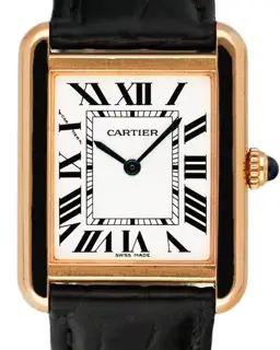 Cartier Cartier Tank W5200024 24.5mm Rose gold White