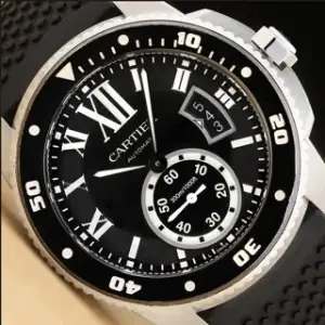 Cartier Cartier Calibre de Cartier 42mm Stainless steel Black