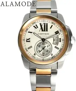 Cartier Cartier Calibre de Cartier W7100036 42mm Rose gold and Stainless steel Silver