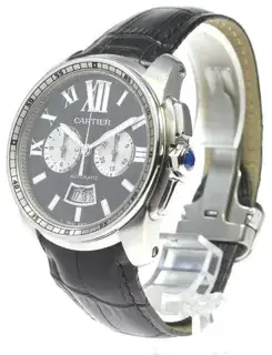 Cartier Cartier Calibre de Cartier W7100060 42mm Stainless steel Black