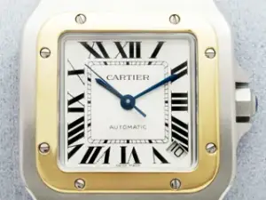Cartier Cartier Santos Galbée W20099C4 34.87mm Yellow gold and Stainless steel Silver
