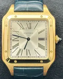 Cartier Cartier Santos Dumont WGSA0108 46.5mm Yellow gold Silver