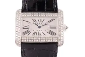 Cartier Cartier Tank Divan 2614 30mm 18k white gold Silver