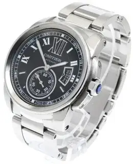 Cartier Cartier Calibre de Cartier W7100014 43mm Stainless steel Black