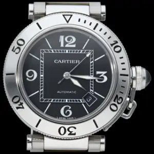 Cartier Cartier Pasha 2790 / W31077M7 40mm Stainless steel Black
