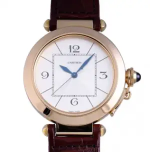 Cartier Cartier Pasha W3019551 42mm Yellow gold Silver