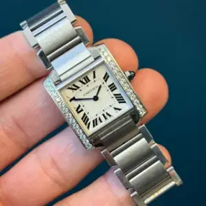 Cartier Cartier Tank Française W4TA0009 25mm Stainless steel Silver