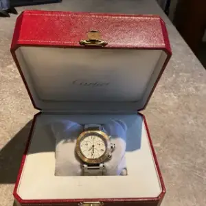 Cartier Cartier Pasha Seatimer W3140004 37mm Yellow gold and Stainless steel White