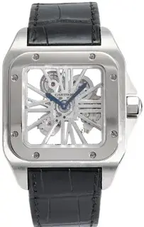 Cartier Cartier Santos W2020018 41mm palladium leather Silver