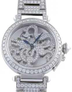 Cartier Cartier Pasha HPI00775 42mm White gold and Diamond Silver