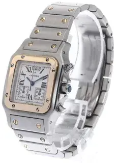 Cartier Cartier Santos W20042C4 29mm Yellow gold and Stainless steel White