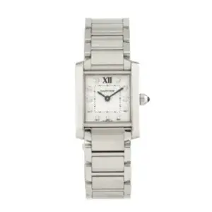 Cartier Cartier Tank Française WE110006 20mm Stainless steel White