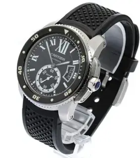 Cartier Cartier Calibre de Cartier W7100056 43mm Stainless steel Black