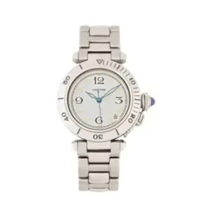 Cartier Cartier Pasha R4010 35mm Stainless steel White