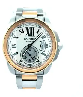 Cartier Cartier Calibre de Cartier W7100036 42mm Rose gold and Stainless steel Silver